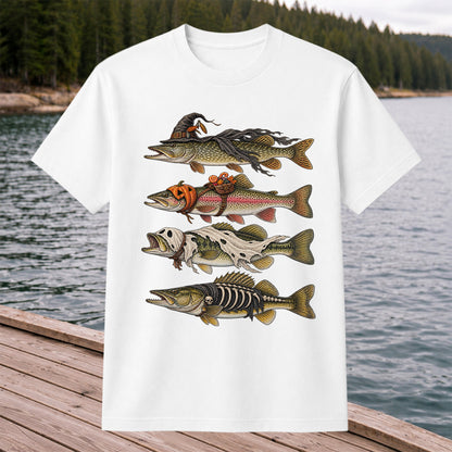 Halloween Costume Fish Freshwater Fishing Graphic T-Shirt