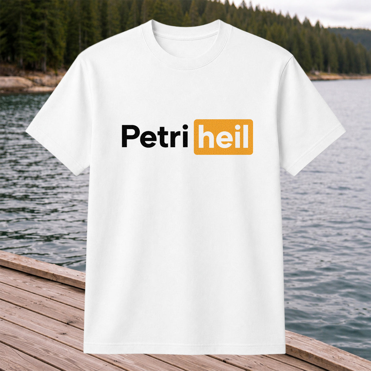 Petri Heil Fishing Logo Graphic T-Shirt