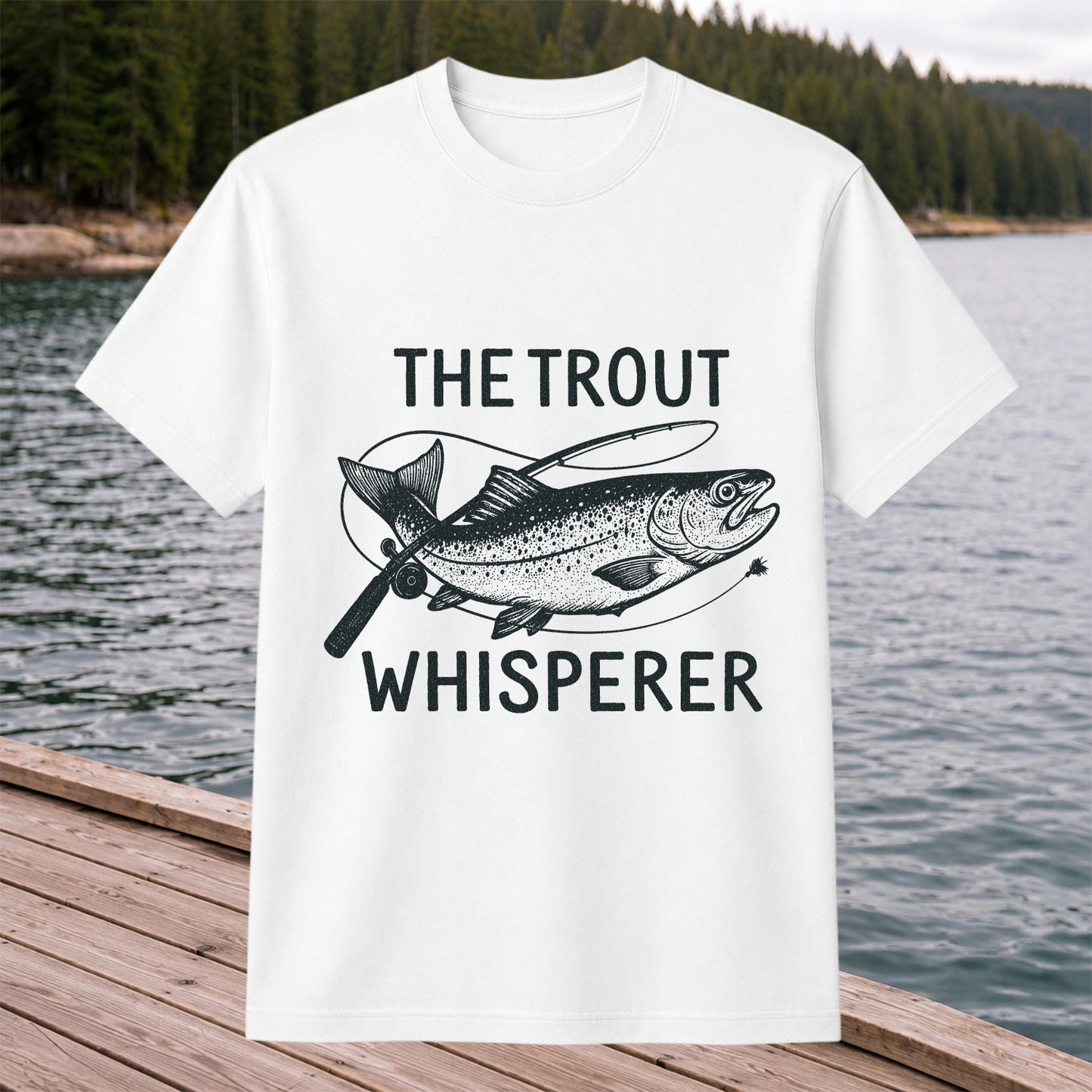 The Trout Whisperer Vintage Trout Fishing T-Shirt