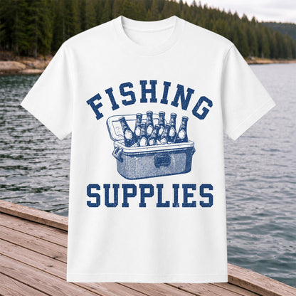 Fishing Supplies T-Shirt Funny Fishing Gift for Fisherman