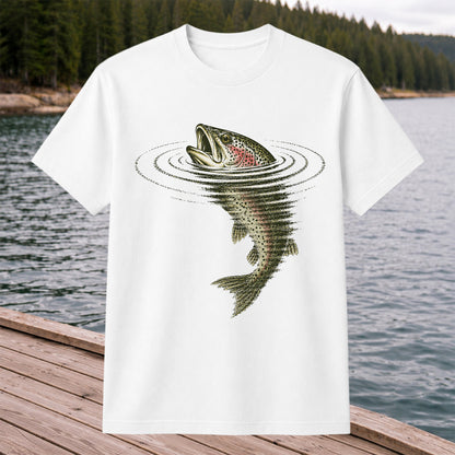 Trout Fishing T-Shirt River Fishing Vintage Angler Tee