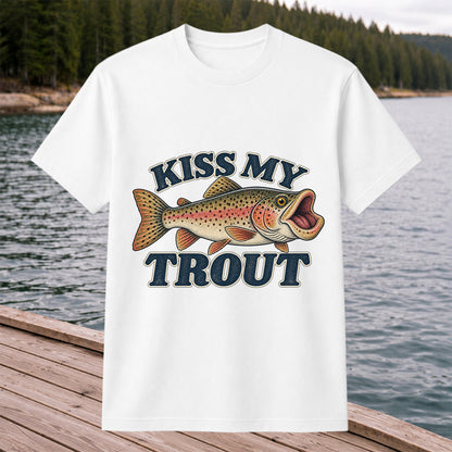 Kiss My Trout Funny Trout Fishing T-Shirt