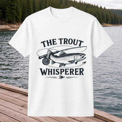 The Trout Whisperer Fly Fishing Graphic T-Shirt