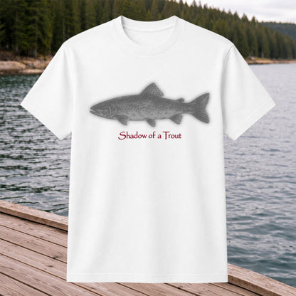 Shadow of a Trout Minimalist Trout Fishing Graphic T-Shirt