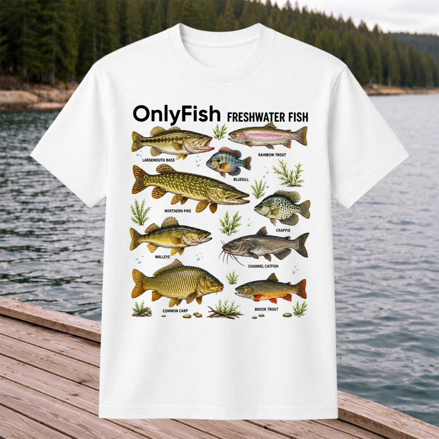 OnlyFish Freshwater Fish Species Shirt