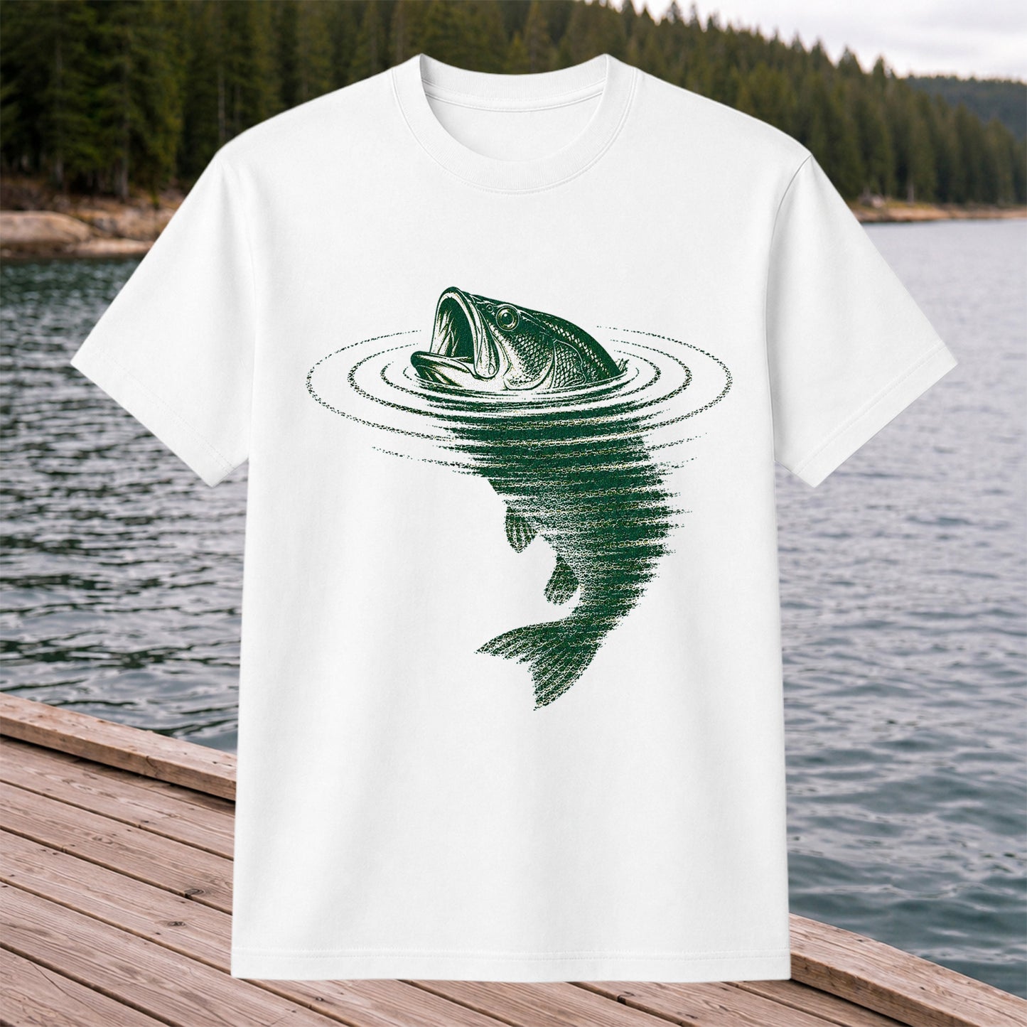Largemouth Bass Fishing T-Shirt Vintage Bass Fishing Tee