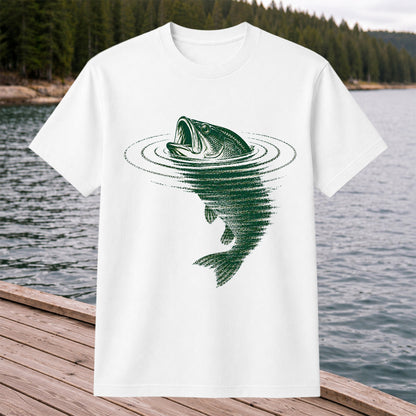Largemouth Bass Fishing T-Shirt Vintage Bass Fishing Tee