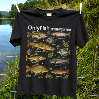OnlyFish Freshwater Fish Species Shirt