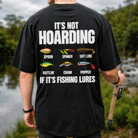 Fishing Lures and Tackle Humor Graphic T-Shirt | Back Print