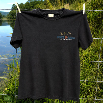 Catch Ya Later Cast Catch Repeat Minimalist Fishing T-Shirt