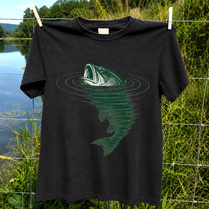 Largemouth Bass Fishing T-Shirt Vintage Bass Fishing Tee