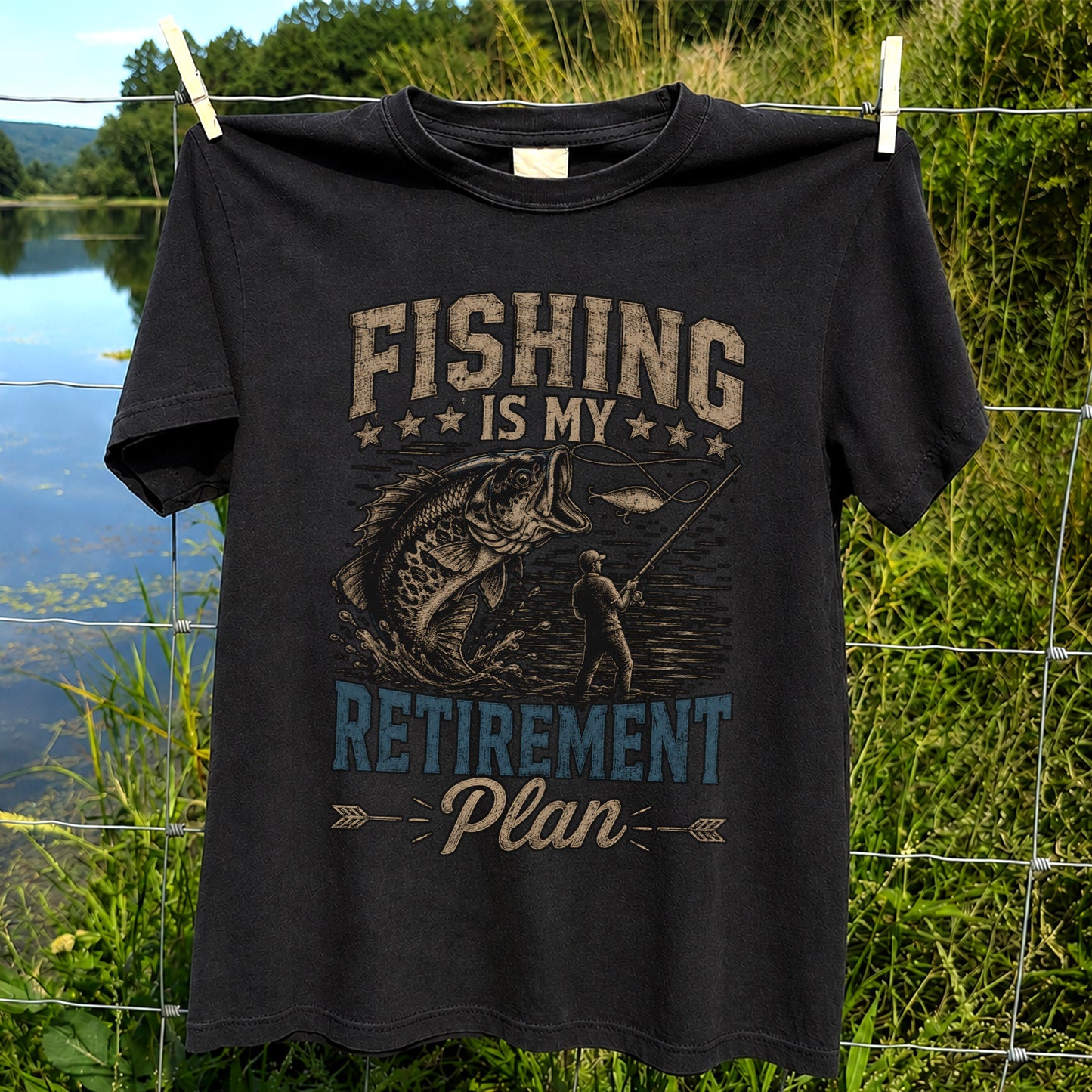 Fishing Is My Retirement Plan Shirt