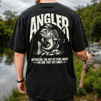 Angler Bass Fishing The One That Got Away Graphic T-Shirt | Back Print