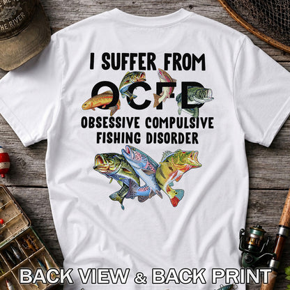 Fishing Obsession Colorful Fish Graphic T-Shirt | Back Print
