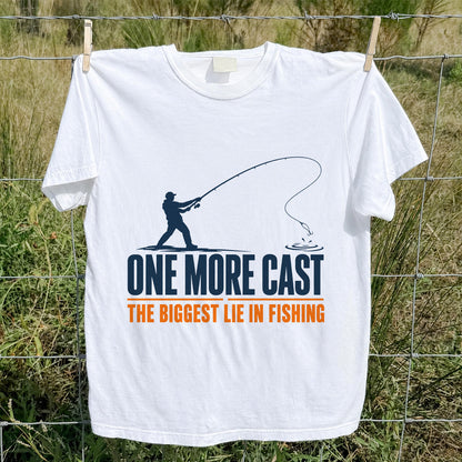 Fishing Angler Silhouette Graphic T-Shirt