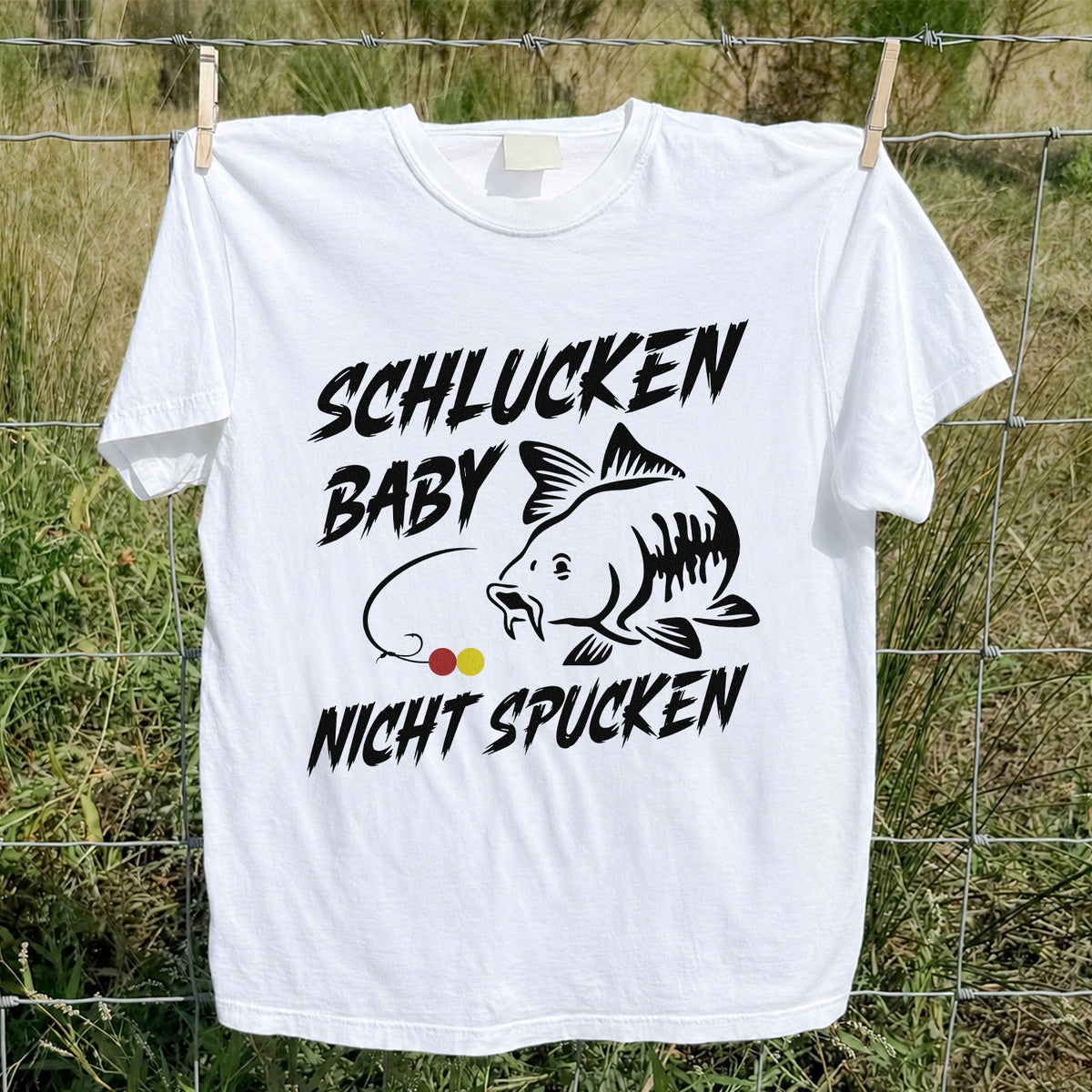 Schlucken Baby Nicht Spucken Funny Bass Fishing T-Shirt