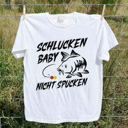 Schlucken Baby Nicht Spucken Funny Bass Fishing T-Shirt