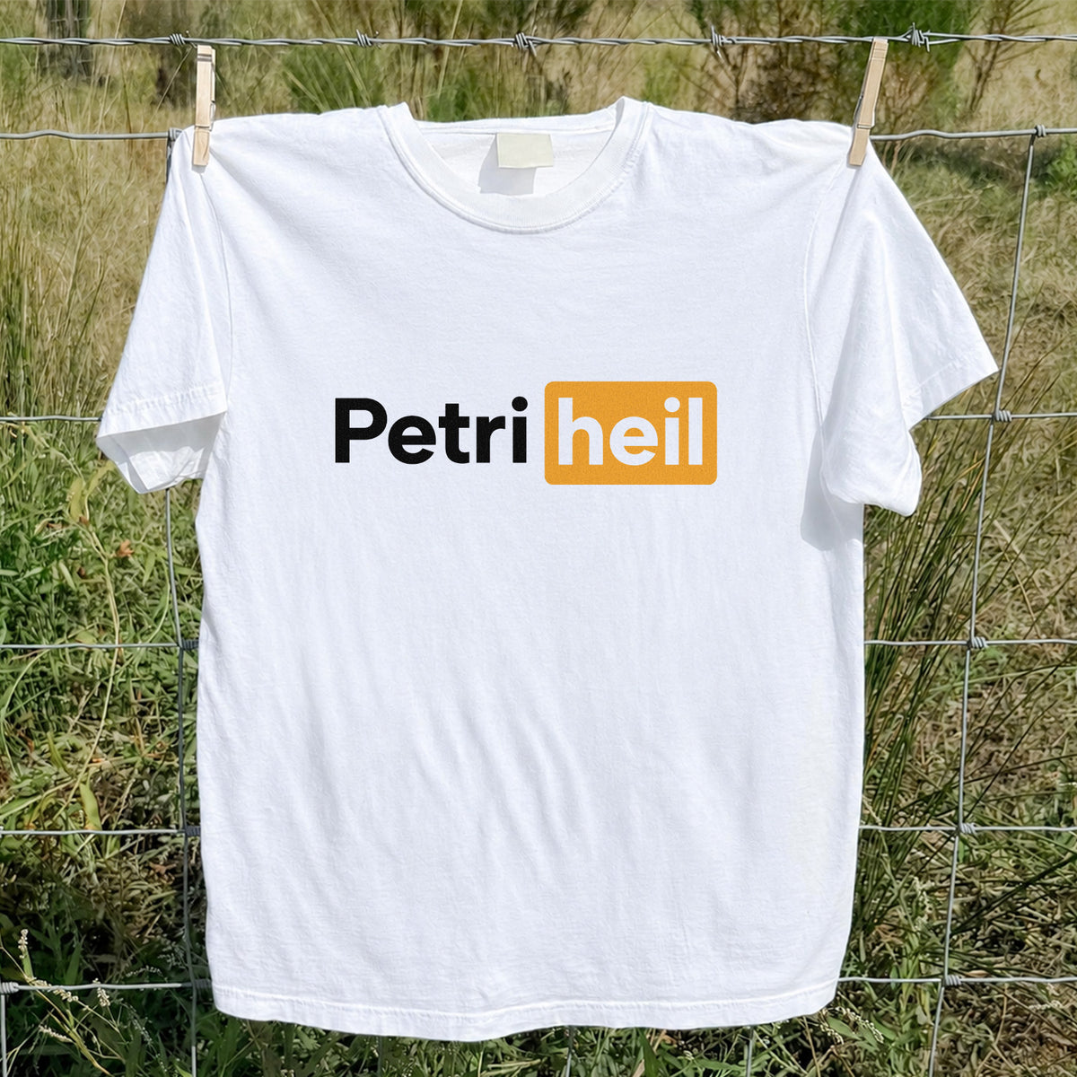Petri Heil Fishing Logo Graphic T-Shirt