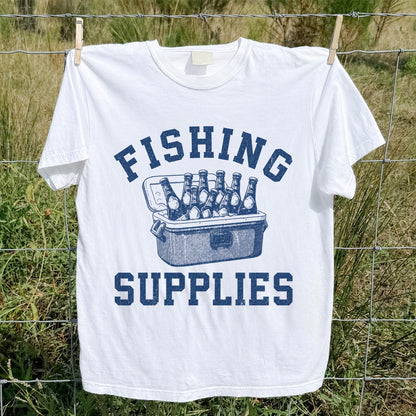 Fishing Supplies T-Shirt Funny Fishing Gift for Fisherman