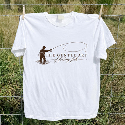 The Gentle Art of Fooling Fish Vintage Fishing Graphic T-Shirt