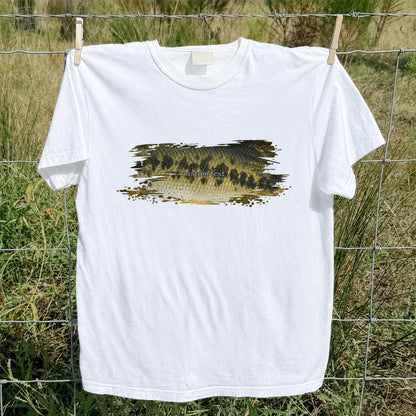 Custom Text Bass Fishing Graphic T-Shirt