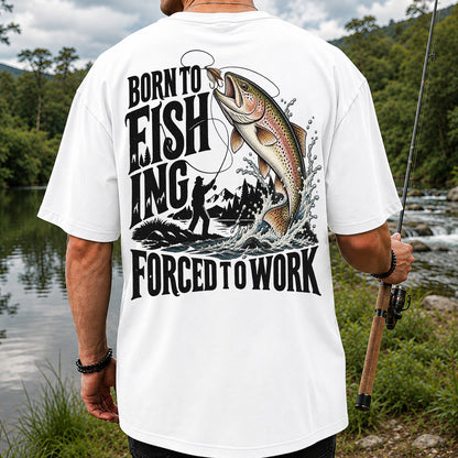Born to Fish Trout Fishing Graphic T-Shirt | Back Print