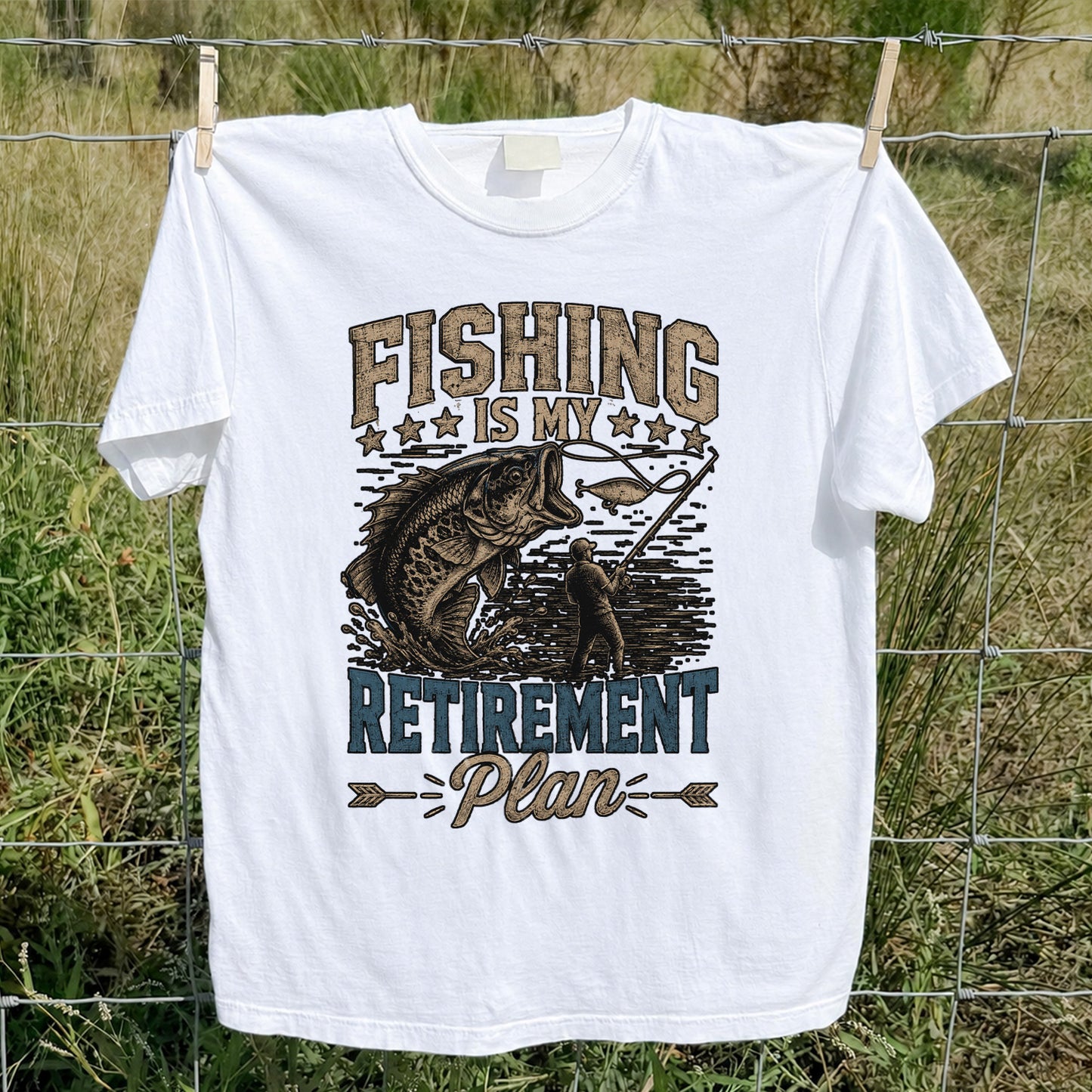 Fishing Is My Retirement Plan Shirt
