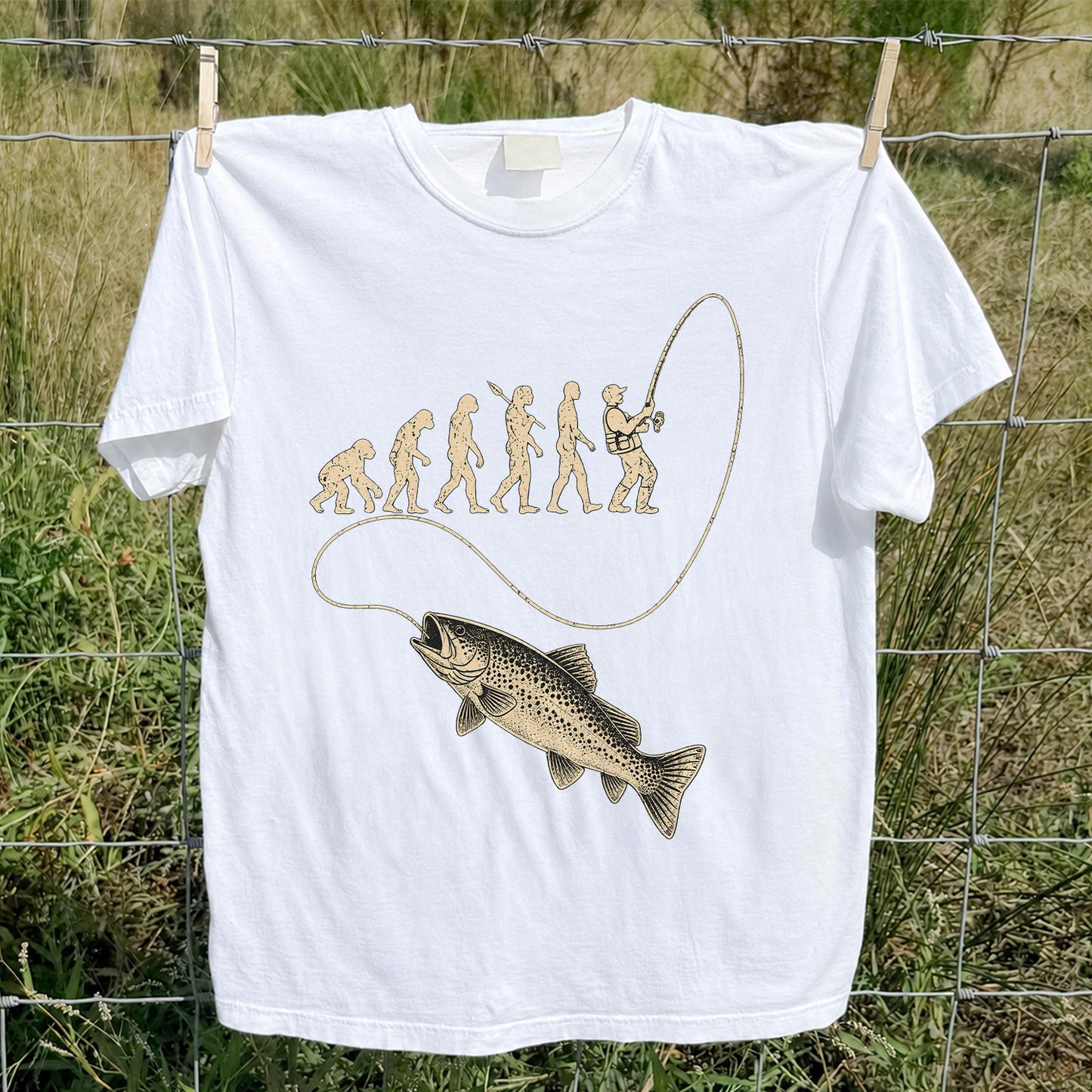 Angler Evolution Bass Fishing Graphic T-Shirt