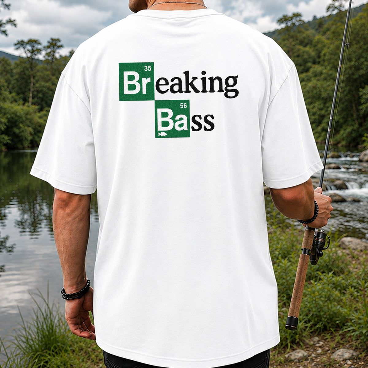 Bass Fishing Graphic T-Shirt | Back Print