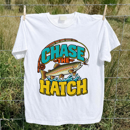 Chase the Hatch Brown Trout Fly Fishing T-Shirt