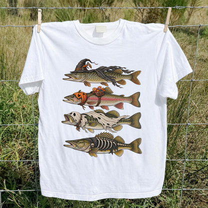 Halloween Costume Fish Freshwater Fishing Graphic T-Shirt