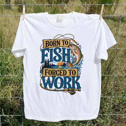 Rainbow Trout Lake Sunset Fishing Graphic T-Shirt