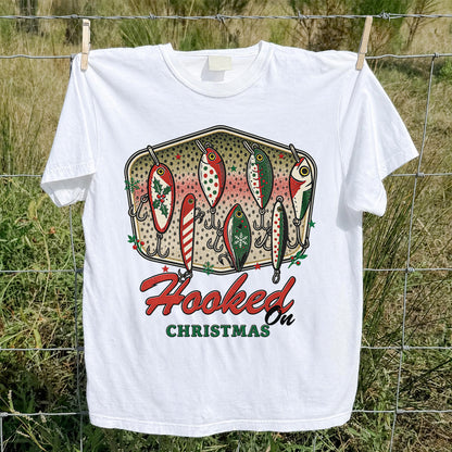 Christmas Fishing Lures Graphic T-Shirt