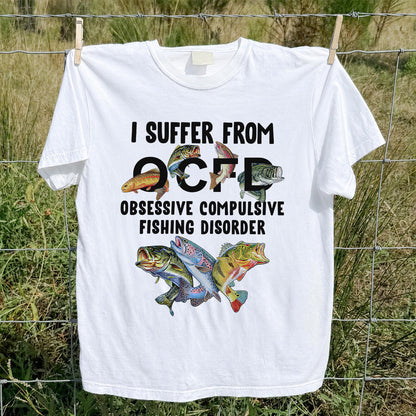Fishing Obsession Colorful Fish Graphic T-Shirt