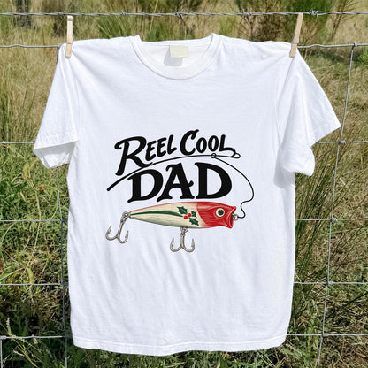 Reel Cool Dad Fishing Lure Graphic T-Shirt