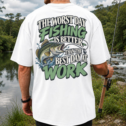 Largemouth Bass Fishing Humor Graphic T-Shirt | Back Print