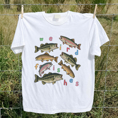 Weird Fishes Bass and Trout Fishing Graphic T-Shirt