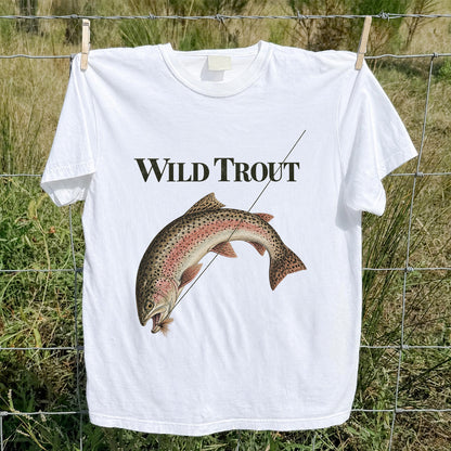 Wild Trout Rainbow Trout Fishing Graphic T-Shirt