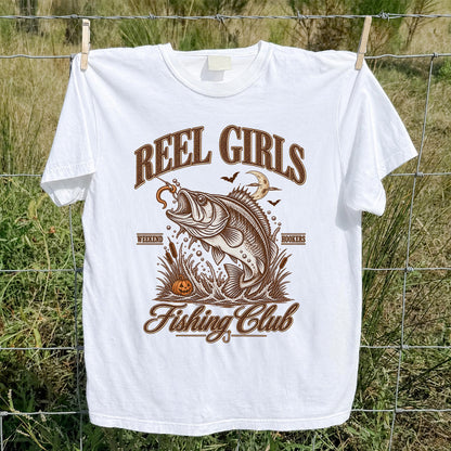 Reel Girls Weekend Hookers Halloween Bass Fishing T-Shirt