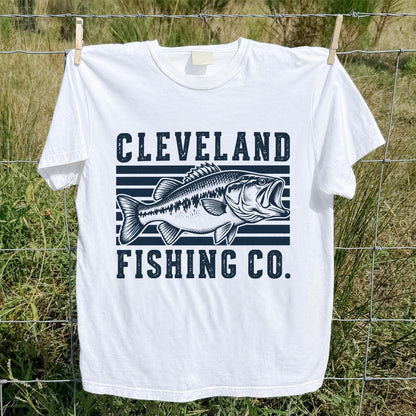 Cleveland Fishing Co Bass Fishing Graphic T-Shirt