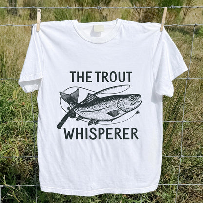 The Trout Whisperer Vintage Trout Fishing T-Shirt