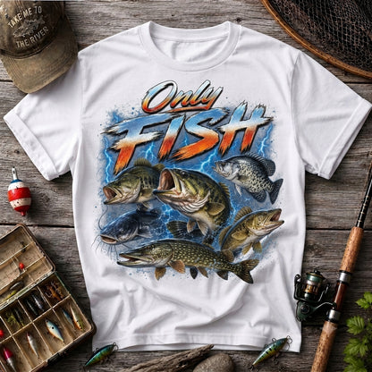 Only Fish Vintage Fishing Shirt