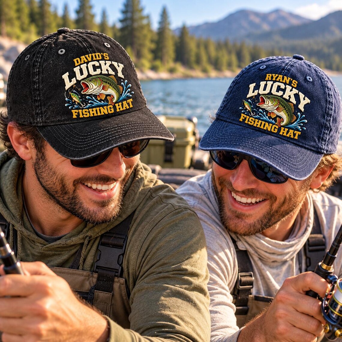 Personalized Fishing Embroidered Hat