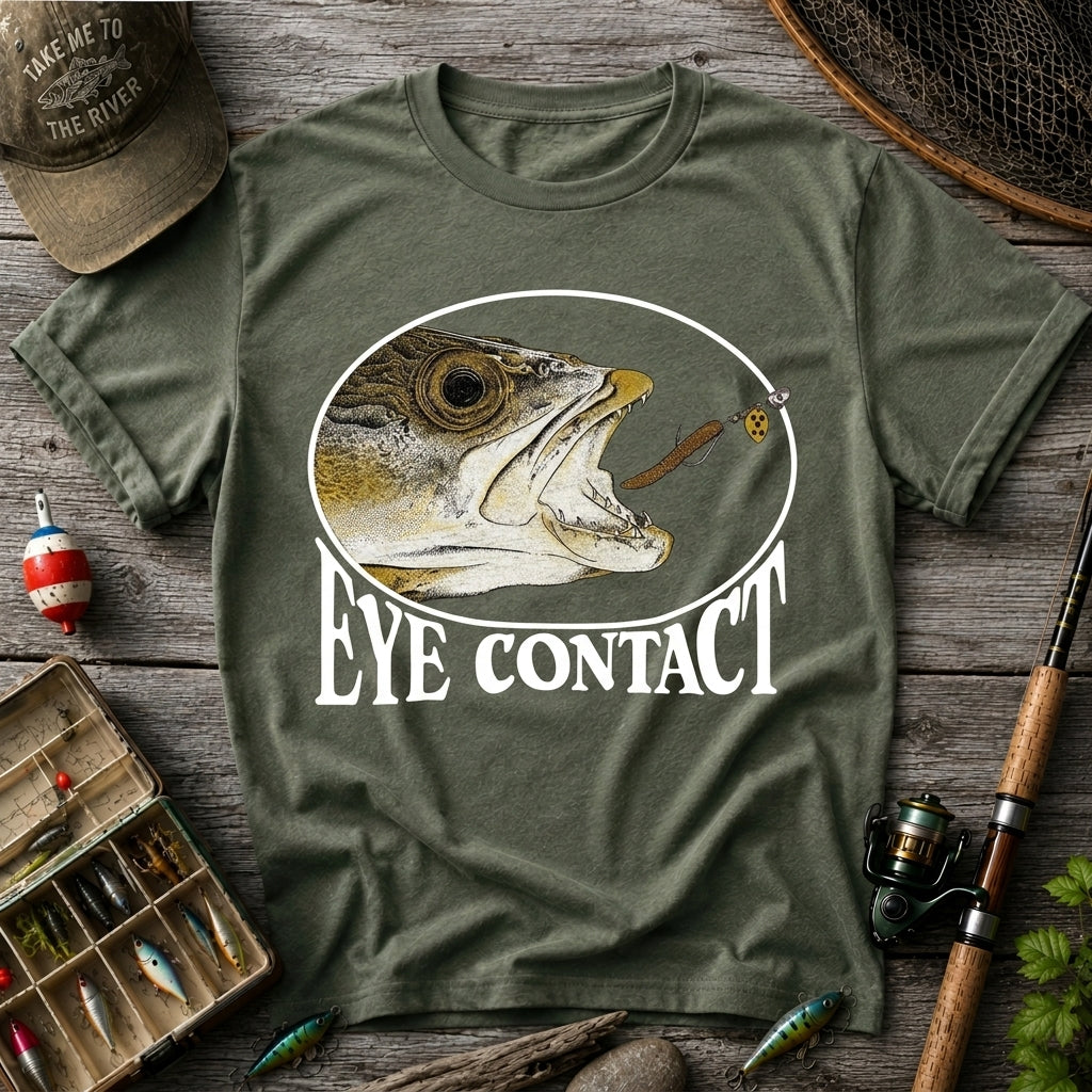 Eye Contact Funny Fishing Shirt