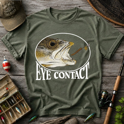 Eye Contact Funny Fishing Shirt