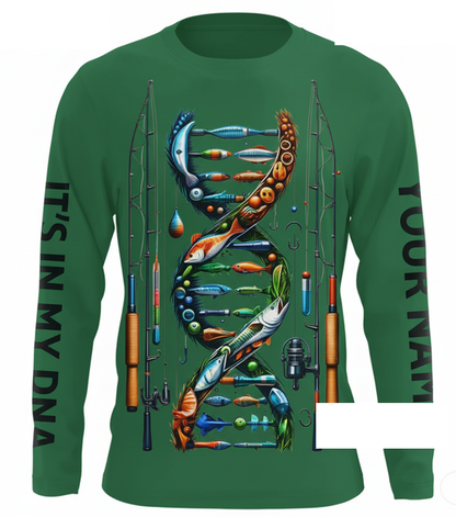 Fishing - It's in my DNA - UV protection fishing shirt for fisherman A64