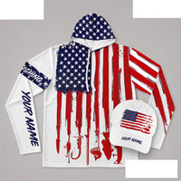 Men Long sleeves hooded UPF + Hat BWB