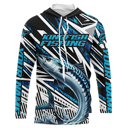 King Mackerel Fishing Custom Long Sleeve Performance Shirts, Kingfish Saltwater Fishing Shirt IPHW6090