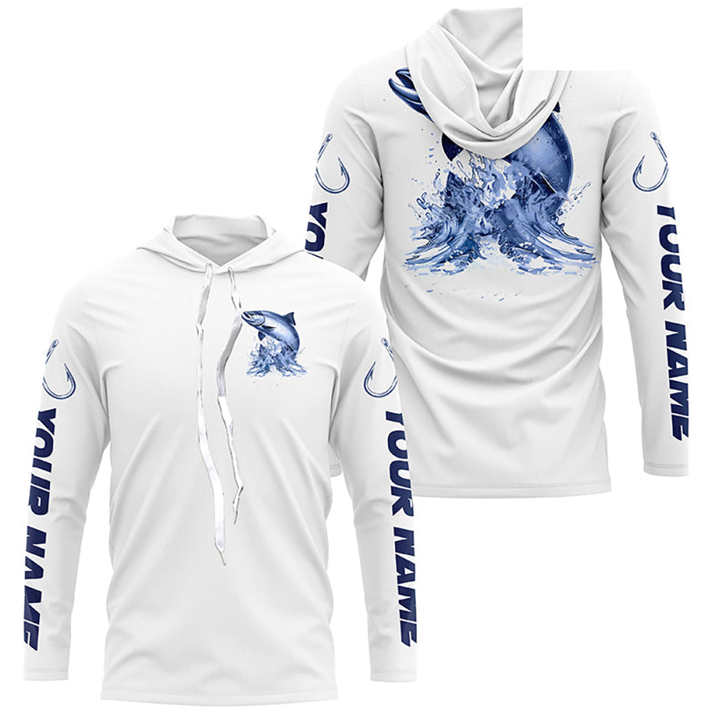 Chinook Salmon Long Sleeve Performance Fishing Shirts, Salmon Custom Fishing Jerseys IPHW6887