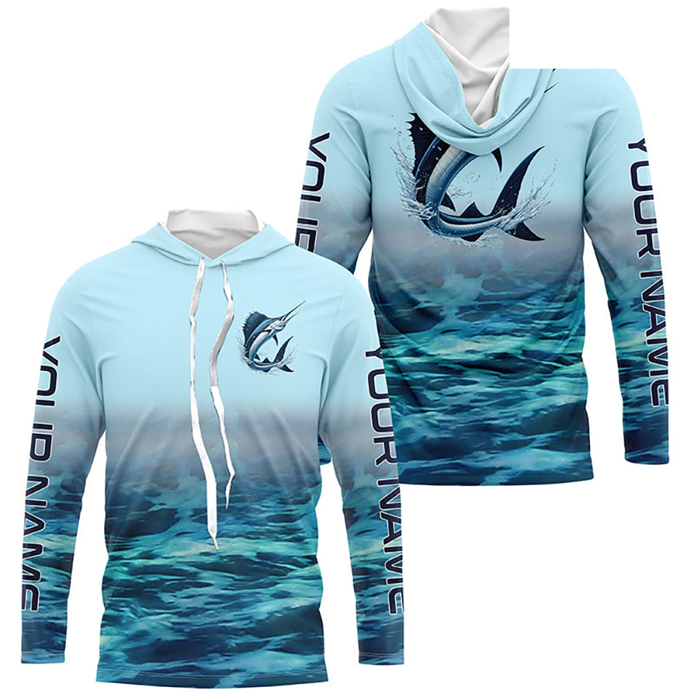Sailfish Fishing Custom Performance Fishing Gear Shirts, Sailfish Long Sleeve Fishing Shirts IPHW6817